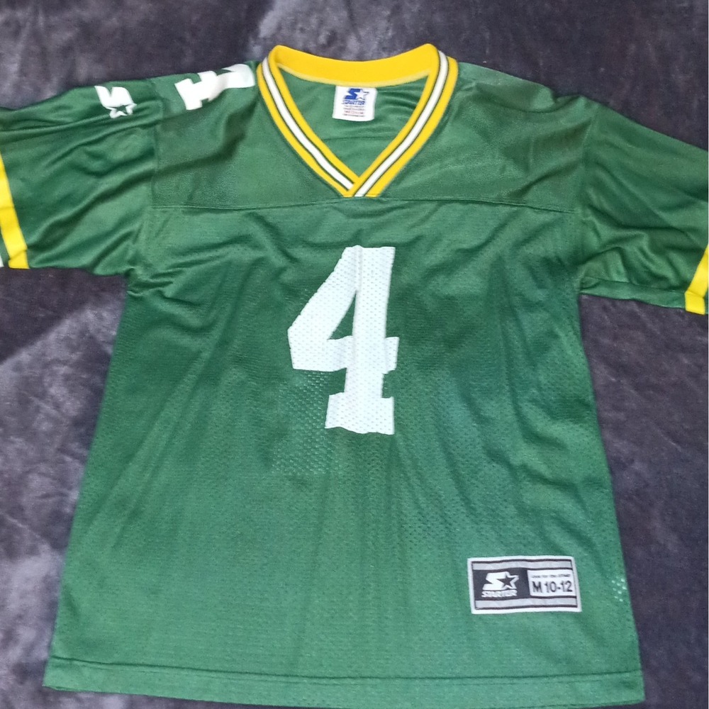 Vintage Starter Green Bay Packers Brett Favre #4 NFL Jersey Boys Youth M (10-12)